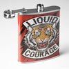 Liquid Courage Stainless Steel 8 oz Liquor Flask